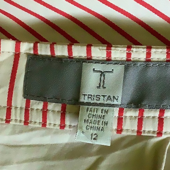 Red and whiteCotton skirt size 12 - Picture 5 of 5